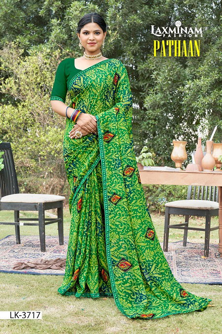 Laxinam Pathaan Printed Daily Wear Sarees Catalog
